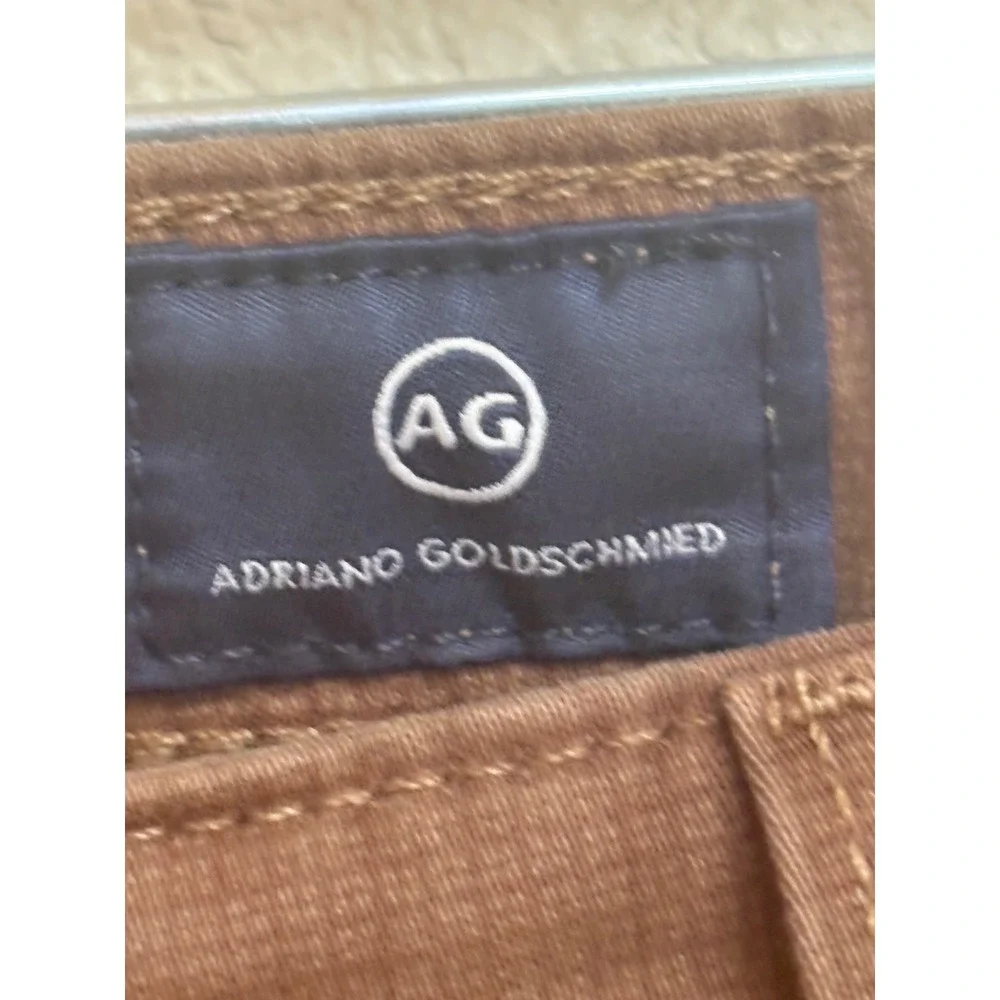 AG Adriano Goldschmied The Everett Slim Straight Leg Jeans Brown 34 Mens